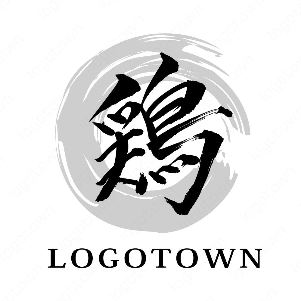 LTFUD000001】鶏の文字ロゴ – ロゴタウン